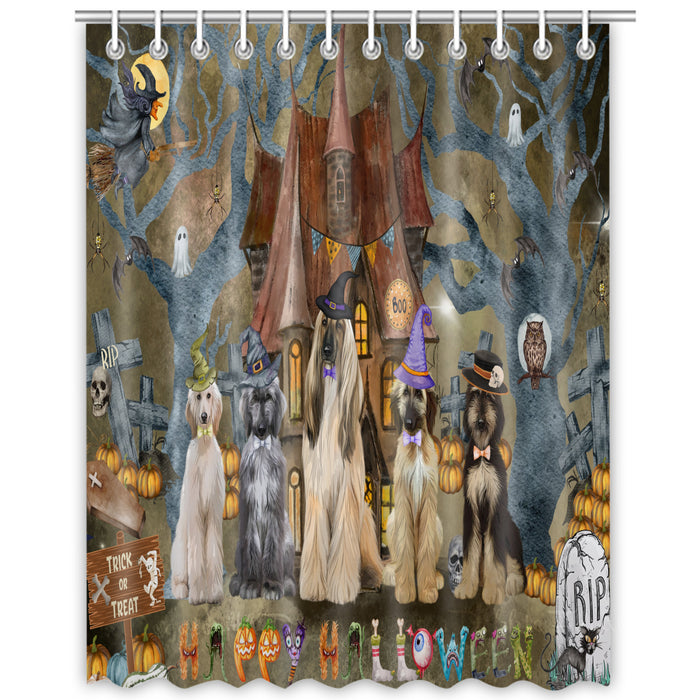 Afghan Hound Shower Curtain: Explore a Variety of Designs, Custom, Personalized, Waterproof Bathtub Curtains for Bathroom with Hooks, Gift for Dog and Pet Lovers