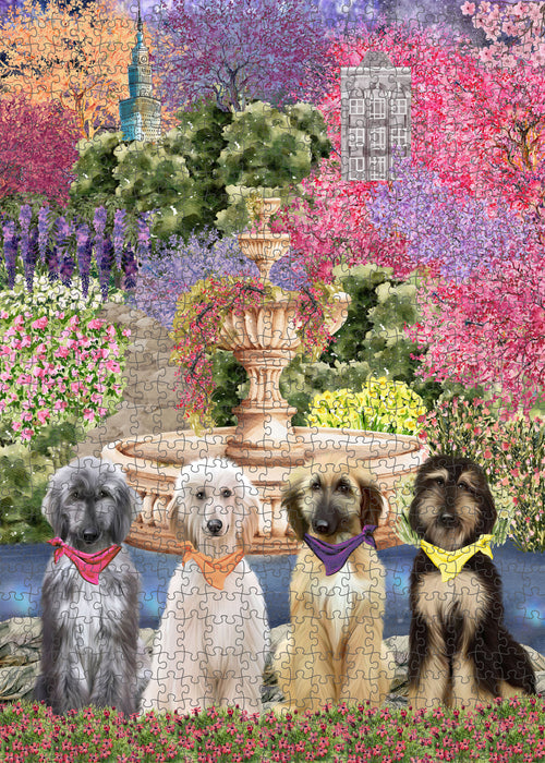Afghan Hound Jigsaw Puzzle: Explore a Variety of Personalized Designs, Interlocking Puzzles Games for Adult, Custom, Dog Lover's Gifts