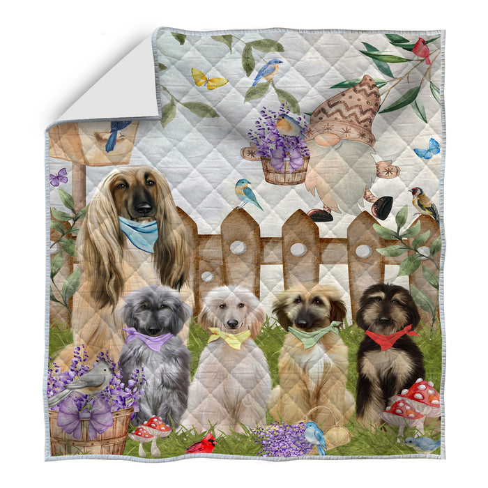 Afghan Hound Quilt: Explore a Variety of Custom Designs, Personalized, Bedding Coverlet Quilted, Gift for Dog and Pet Lovers