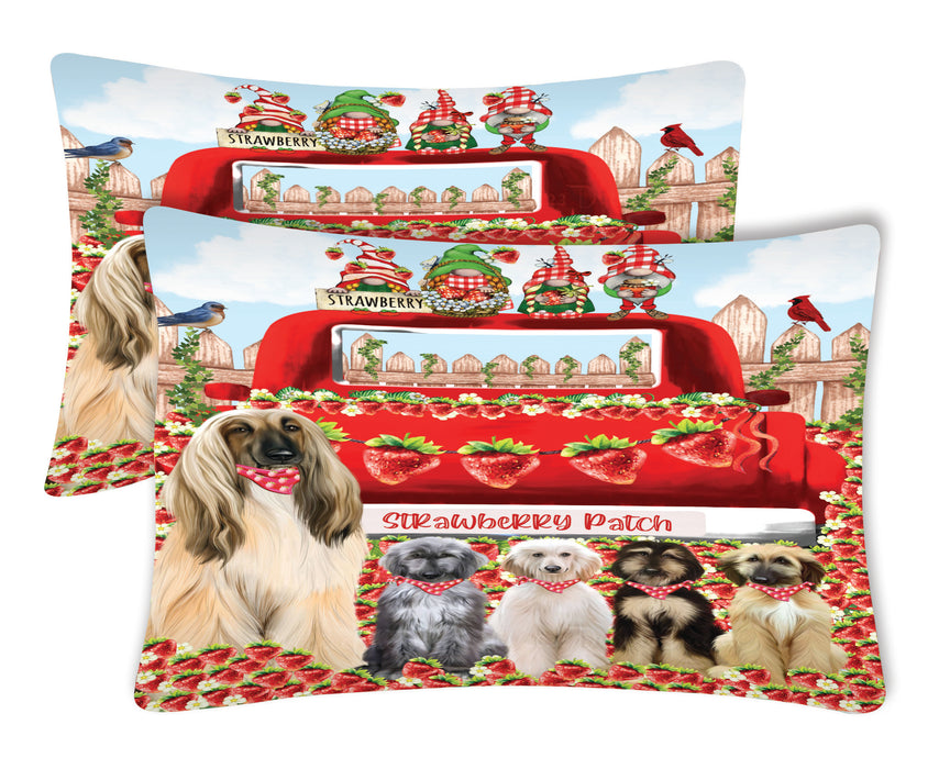 Afghan Hound Pillow Case: Explore a Variety of Personalized Designs, Custom, Soft and Cozy Pillowcases Set of 2, Pet & Dog Gifts