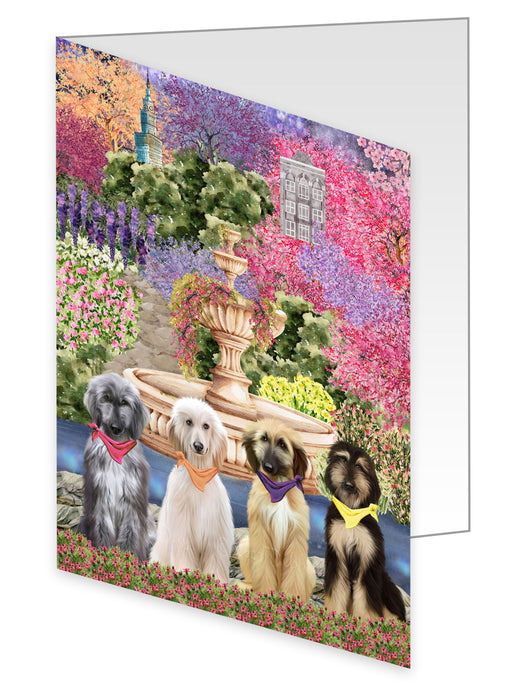 Afghan Hound Greeting Cards & Note Cards: Explore a Variety of Designs, Custom, Personalized, Halloween Invitation Card with Envelopes, Gifts for Dog Lovers
