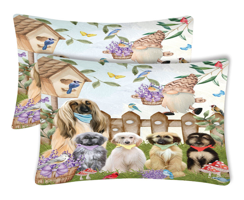 Afghan Hound Pillow Case with a Variety of Designs, Custom, Personalized, Super Soft Pillowcases Set of 2, Dog and Pet Lovers Gifts