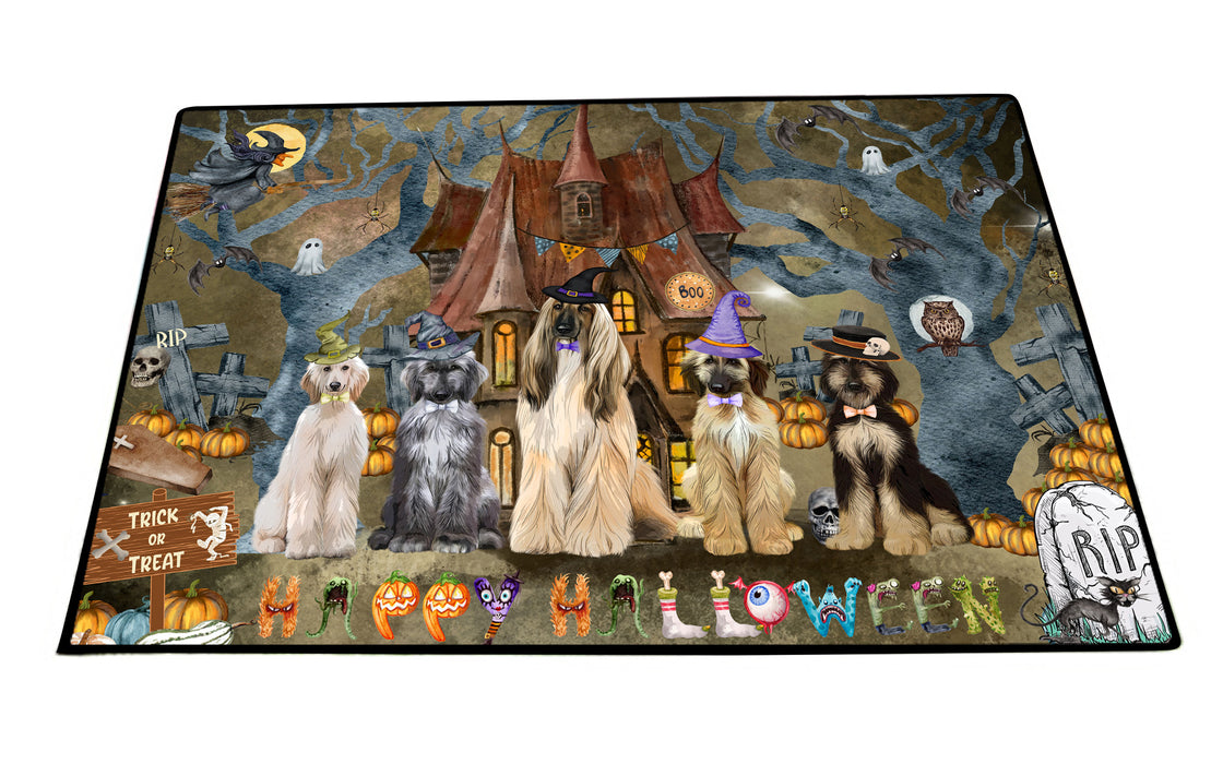 Afghan Hound Floor Mats: Explore a Variety of Designs, Personalized, Custom, Halloween Anti-Slip Doormat for Indoor and Outdoor, Dog Gift for Pet Lovers