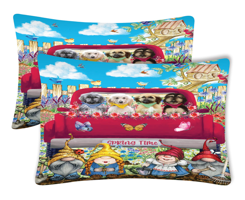 Afghan Hound Pillow Case with a Variety of Designs, Custom, Personalized, Super Soft Pillowcases Set of 2, Dog and Pet Lovers Gifts