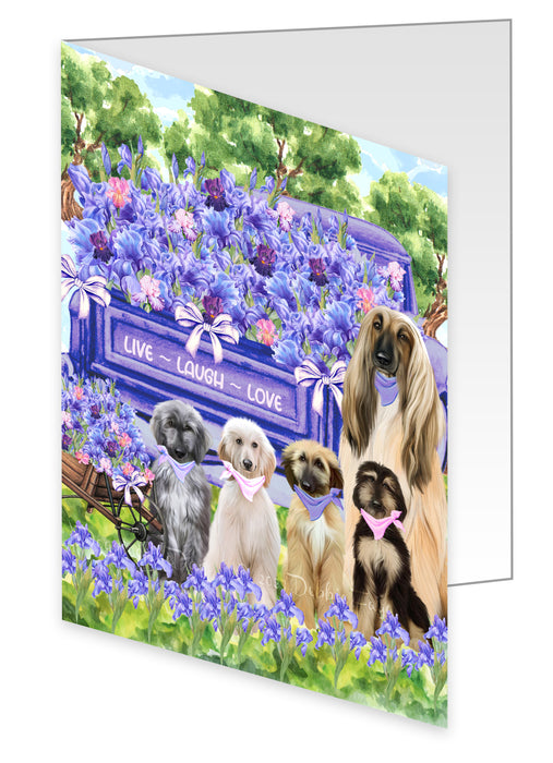 Afghan Hound Greeting Cards & Note Cards: Explore a Variety of Designs, Custom, Personalized, Halloween Invitation Card with Envelopes, Gifts for Dog Lovers