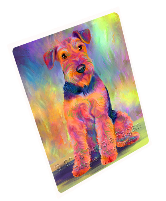 Paradise Wave Airedale Terrier Dog Large Refrigerator / Dishwasher Magnet RMAG98592