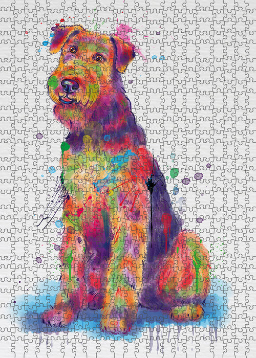 Watercolor Airedale Terrier Dog Puzzle  PUZL97072