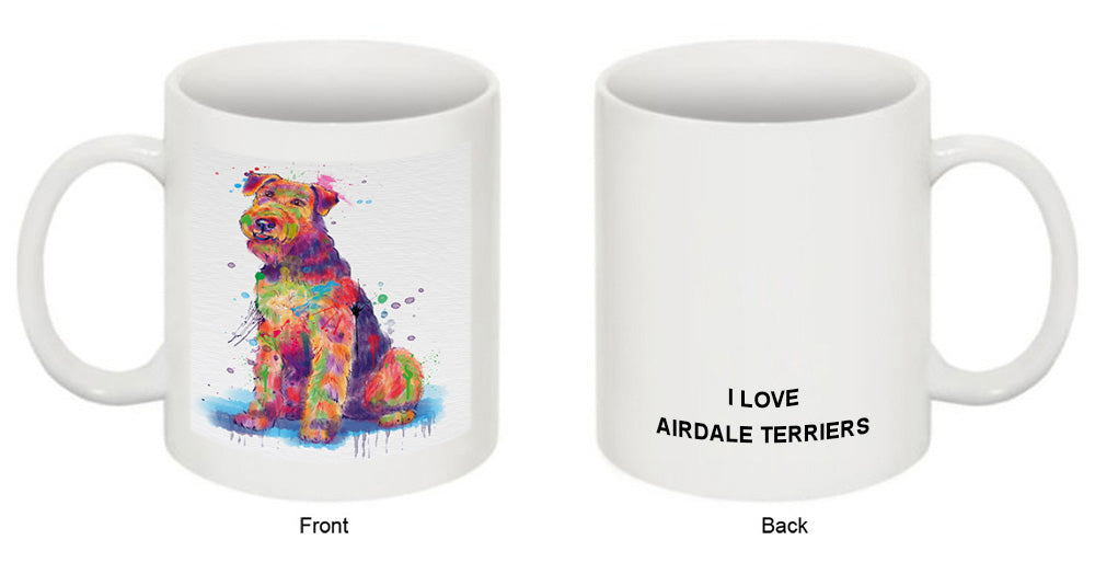 Watercolor Airdale Terrier Dog Coffee Mug MUG52464