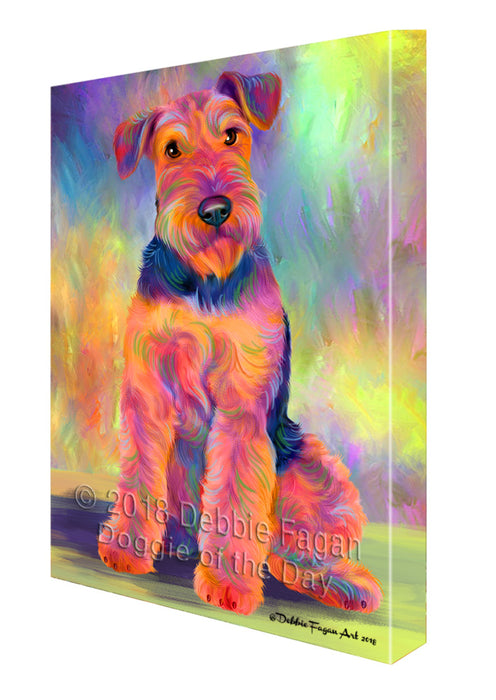 Paradise Wave Airedale Terrier Dog Canvas Print Wall Art Décor CVS126710