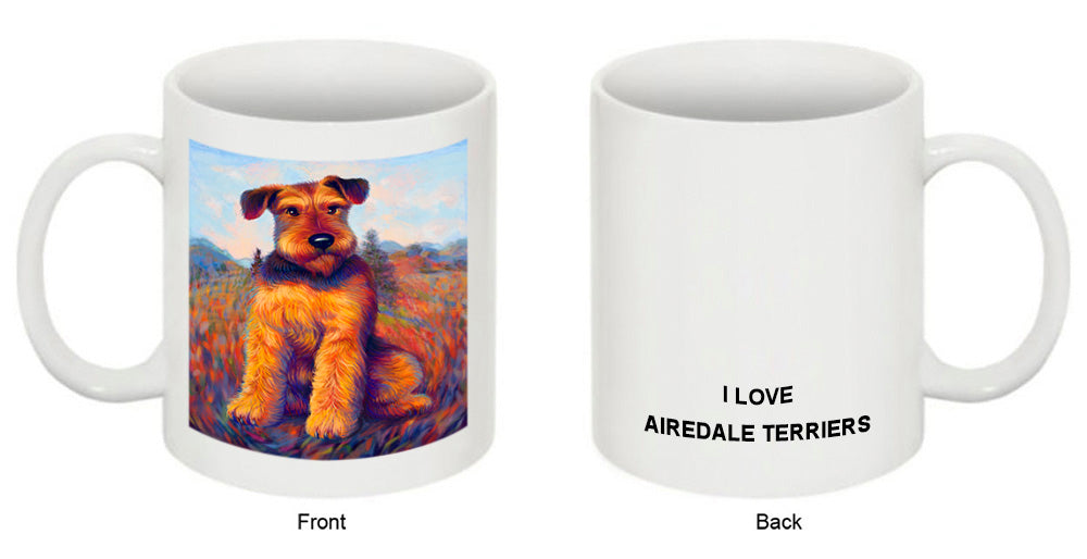 Mystic Blaze Airedale Terrier Dog Coffee Mug MUG48967