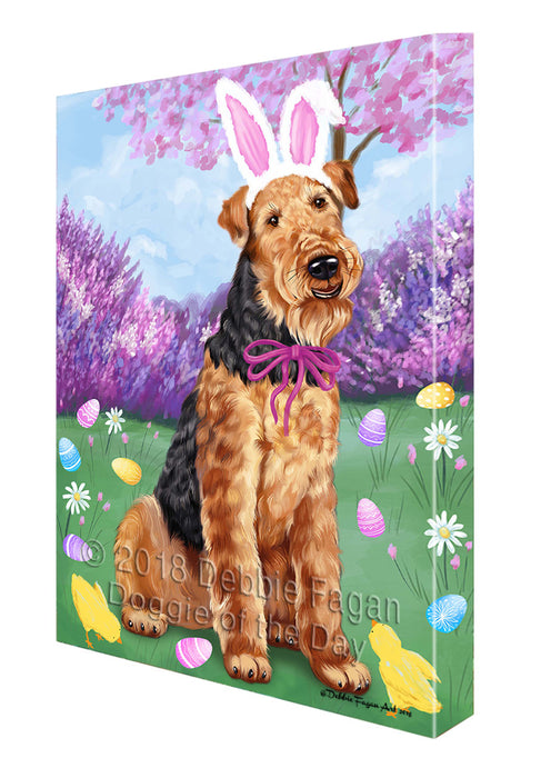 Airedale Terrier Dog Easter Holiday Canvas Wall Art CVS56838