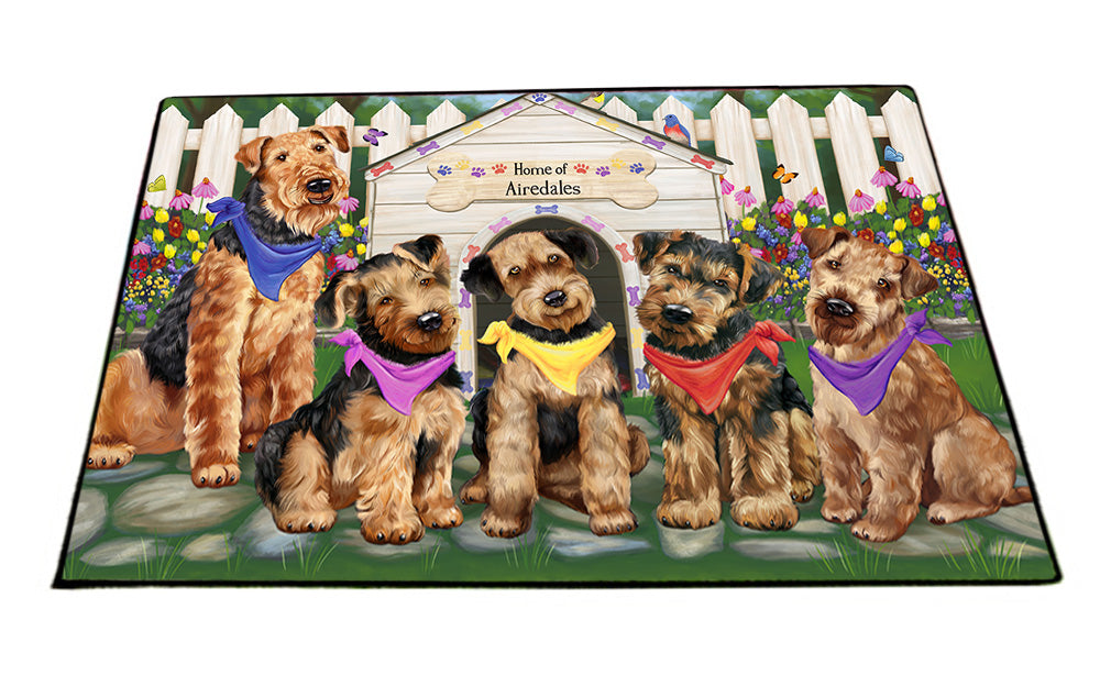 Spring Dog House Airedale Terriers Dog Floormat FLMS50079