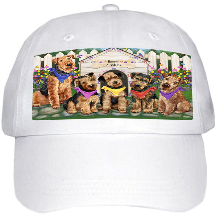 Spring Dog House Airedale Terriers Dog Ball Hat Cap HAT52986