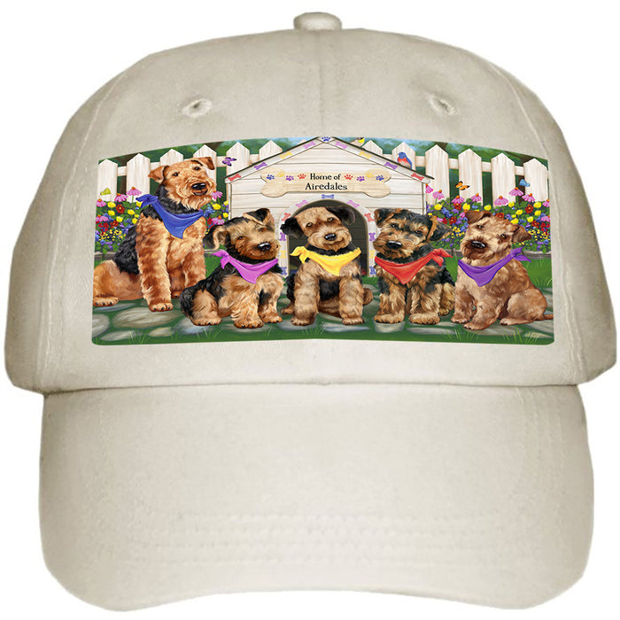 Spring Dog House Airedale Terriers Dog Ball Hat Cap HAT52986