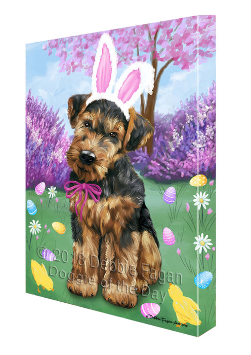 Airedale Terrier Dog Easter Holiday Canvas Wall Art CVS56847