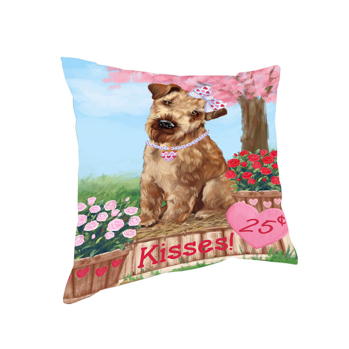 Rosie 25 Cent Kisses Airedale Terrier Dog Pillow PIL71948