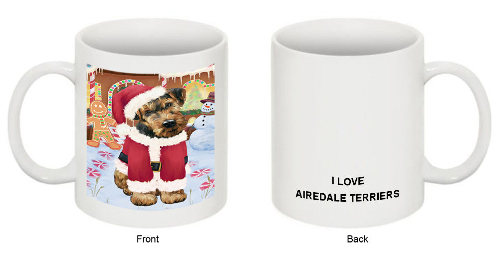 Christmas Gingerbread House Candyfest Airedale Terrier Dog Coffee Mug MUG51519
