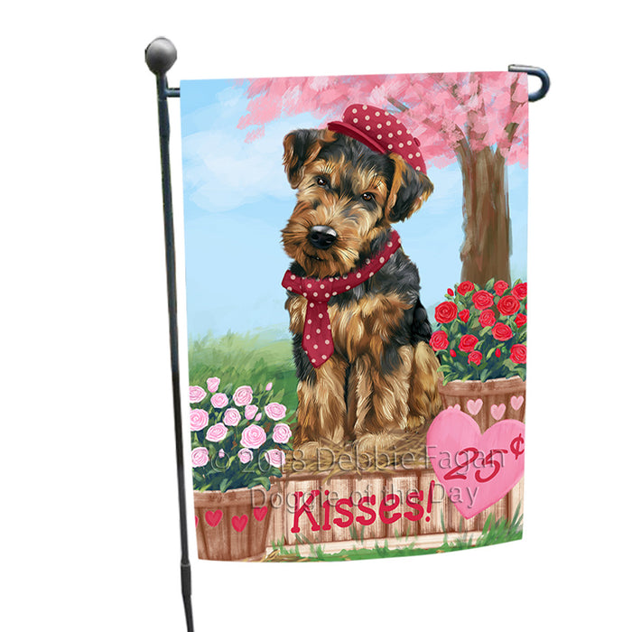 Rosie 25 Cent Kisses Airedale Terrier Dog Garden Flag GFLG56304
