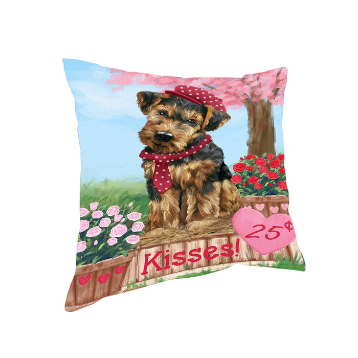 Rosie 25 Cent Kisses Airedale Terrier Dog Pillow PIL71952