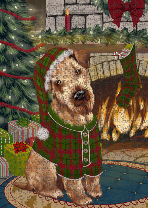 The Stocking was Hung Airedale Terrier Dog Puzzle  PUZL88800