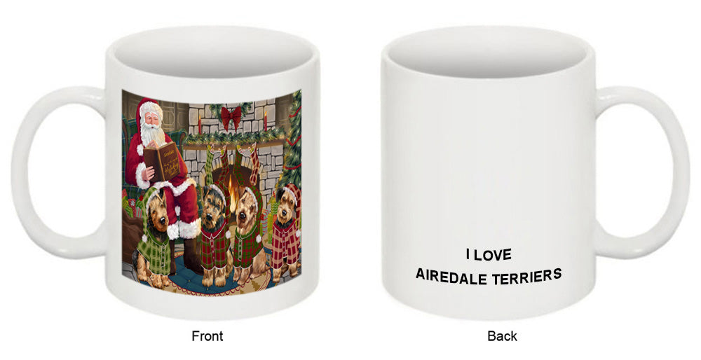 Christmas Cozy Holiday Tails Airedale Terriers Dog Coffee Mug MUG50483