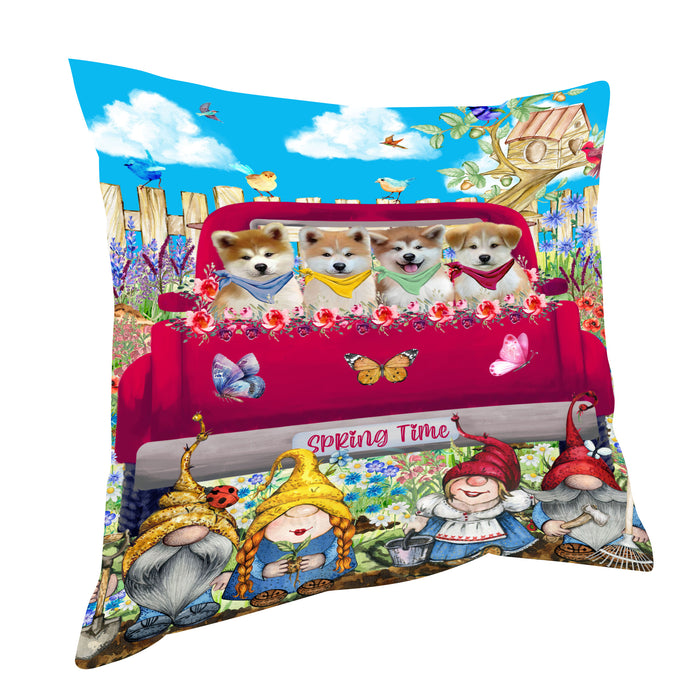 Akita Pillow: Explore a Variety of Designs, Custom, Personalized, Throw Pillows Cushion for Sofa Couch Bed, Gift for Dog and Pet Lovers