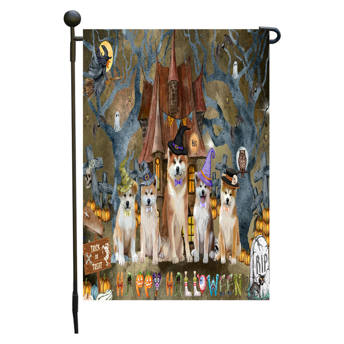 Akita Dogs Garden Flag: Explore a Variety of Designs, Personalized, Custom, Weather Resistant, Double-Sided, Outdoor Garden Halloween Yard Decor for Dog and Pet Lovers