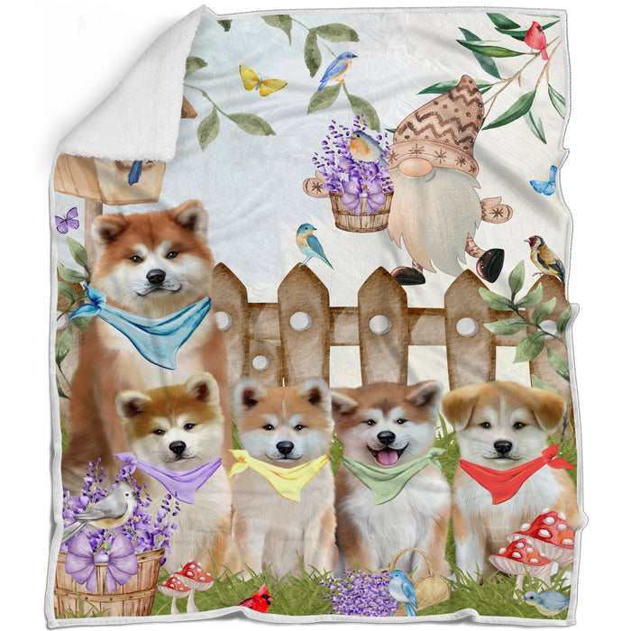 Akita Blanket: Explore a Variety of Custom Designs, Bed Cozy Woven, Fleece and Sherpa, Personalized Dog Gift for Pet Lovers