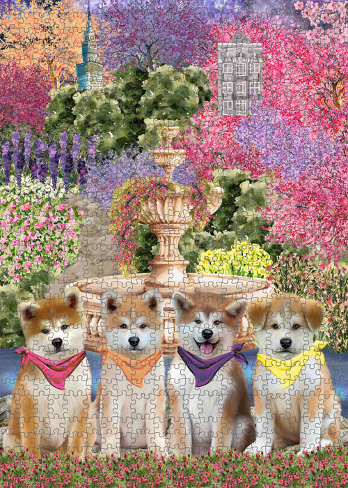 Akita Jigsaw Puzzle, Interlocking Puzzles Games for Adult, Explore a Variety of Designs, Personalized, Custom,  Gift for Pet and Dog Lovers