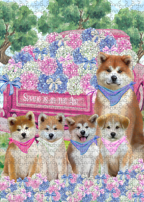 Akita Jigsaw Puzzle: Explore a Variety of Designs, Interlocking Puzzles Games for Adult, Custom, Personalized, Gift for Dog and Pet Lovers