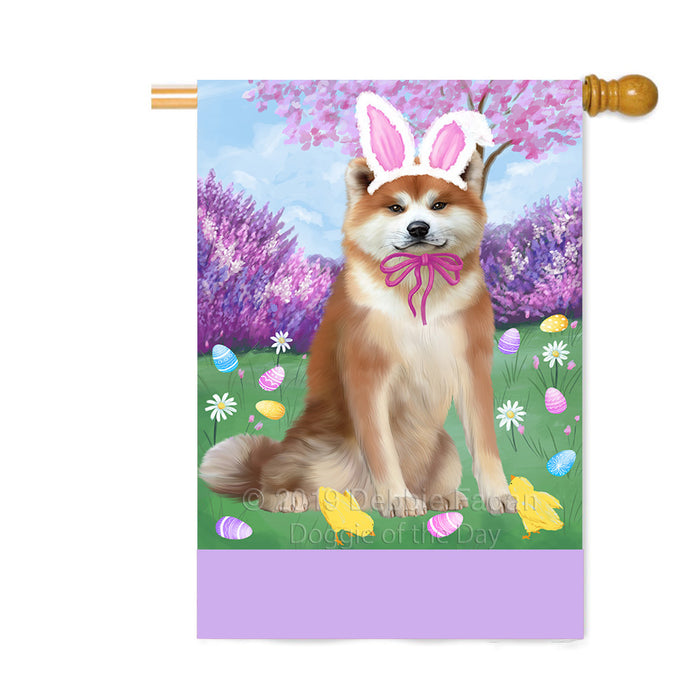 Personalized Easter Holiday Akita Dog Custom House Flag FLG-DOTD-A58759