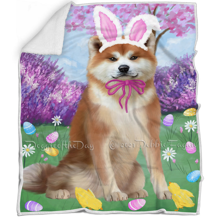 Easter Holiday Akita Dog Blanket BLNKT131430
