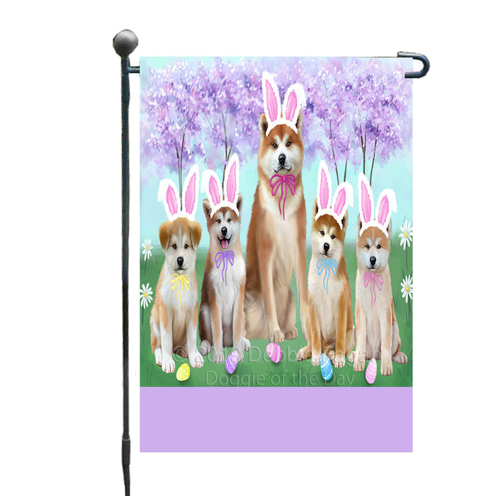 Personalized Easter Holiday Akita Dogs Custom Garden Flags GFLG-DOTD-A58704