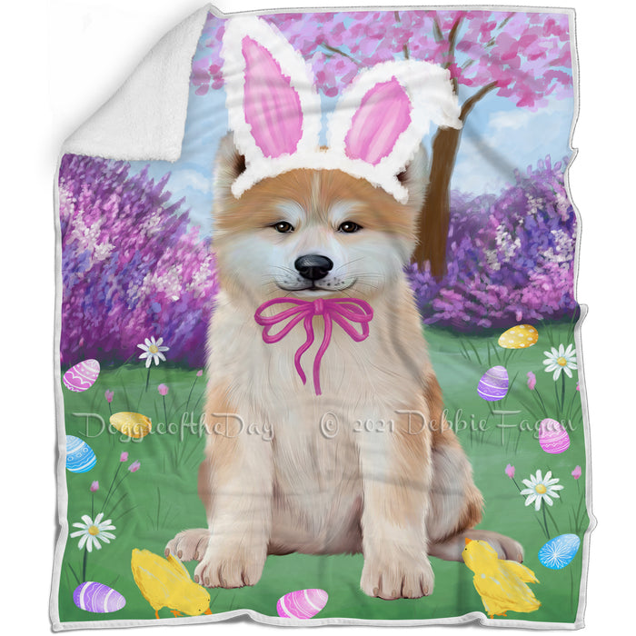 Easter Holiday Akita Dog Blanket BLNKT143205