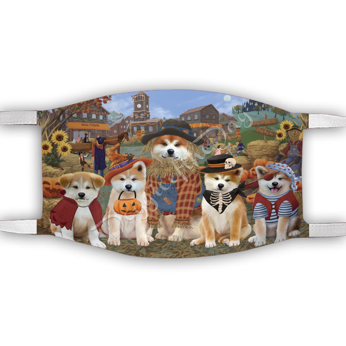 Halloween 'Round Town Akita Dogs Face Mask FM49913