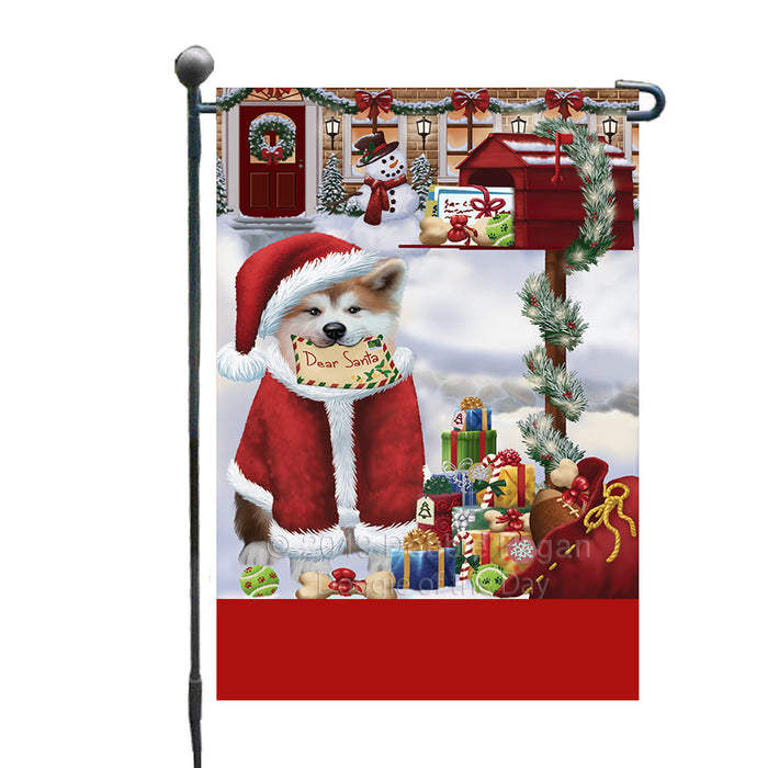 Personalized Happy Holidays Mailbox Akita Dog Christmas Custom Garden Flags GFLG-DOTD-A59877