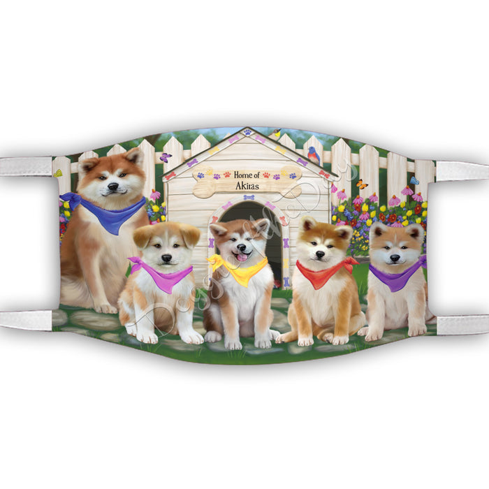 Spring Dog House Akita Dogs Face Mask FM48758
