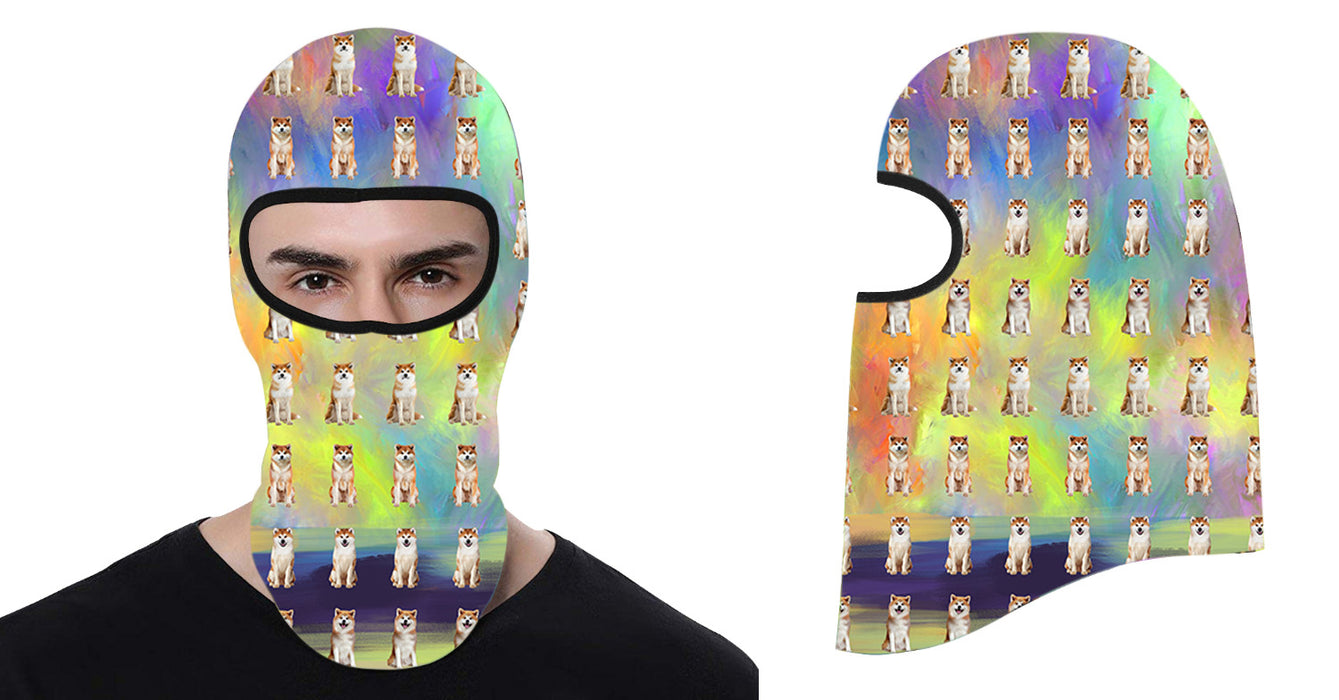 Paradise Wave Akita Dogs All Over Print Balaclava Ski Mask