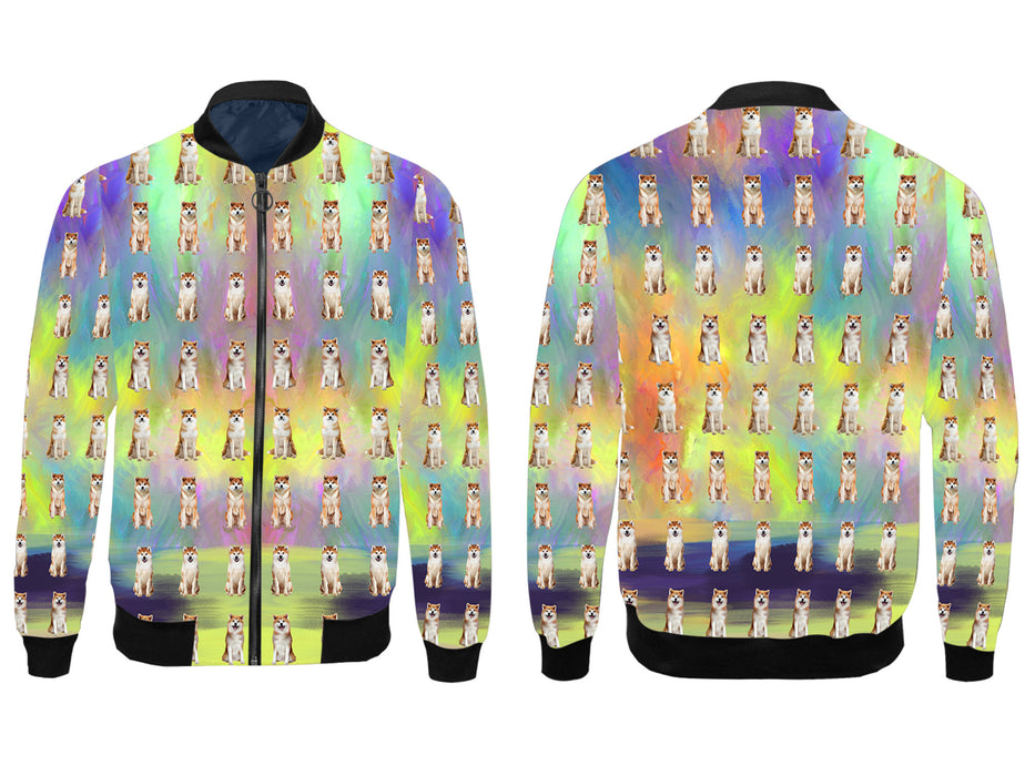 Paradise Wave Akita Dogs All Over Print Wome's Jacket