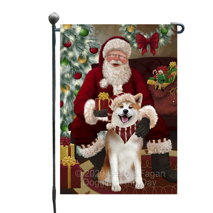 Santa's Christmas Surprise Akita Dog Garden Flag GFLG66709