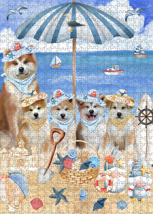 Akita Jigsaw Puzzle: Interlocking Puzzles Games for Adult, Explore a Variety of Custom Designs, Personalized, Pet and Dog Lovers Gift