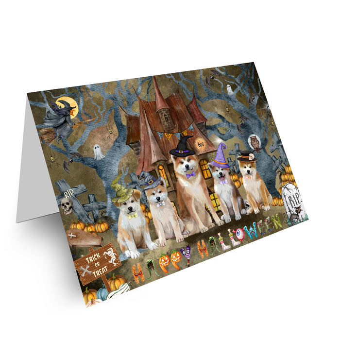Akita Greeting Cards & Note Cards: Explore a Variety of Designs, Custom, Personalized, Halloween Invitation Card with Envelopes, Gifts for Dog Lovers