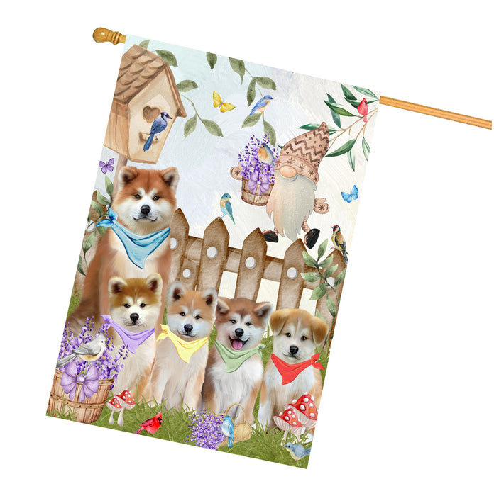 Akita Dogs House Flag: Explore a Variety of Designs, Custom, Personalized, Weather Resistant, Double-Sided, Home Outside Yard Decor for Dog and Pet Lovers
