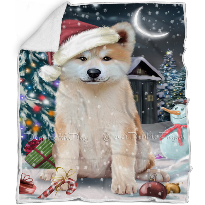Have a Holly Jolly Akita Dog Christmas Blanket BLNKT81300