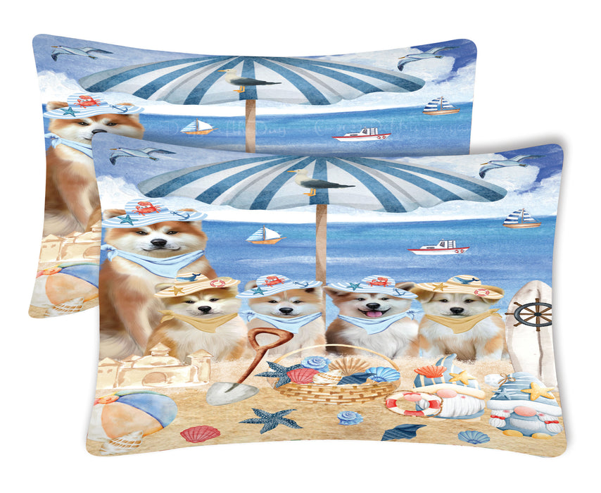 Akita Pillow Case, Explore a Variety of Designs, Personalized, Soft and Cozy Pillowcases Set of 2, Custom, Dog Lover's Gift