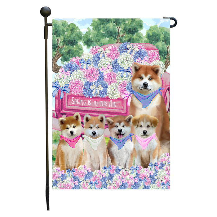 Akita Dogs Garden Flag: Explore a Variety of Personalized Designs, Double-Sided, Weather Resistant, Custom, Outdoor Garden Yard Decor for Dog and Pet Lovers