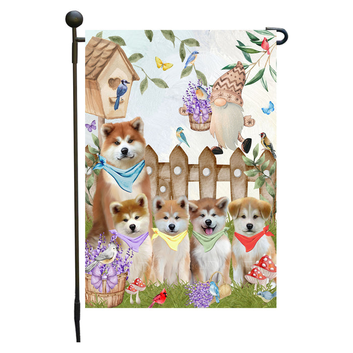 Akita Dogs Garden Flag: Explore a Variety of Designs, Custom, Personalized, Weather Resistant, Double-Sided, Outdoor Garden Yard Decor for Dog and Pet Lovers