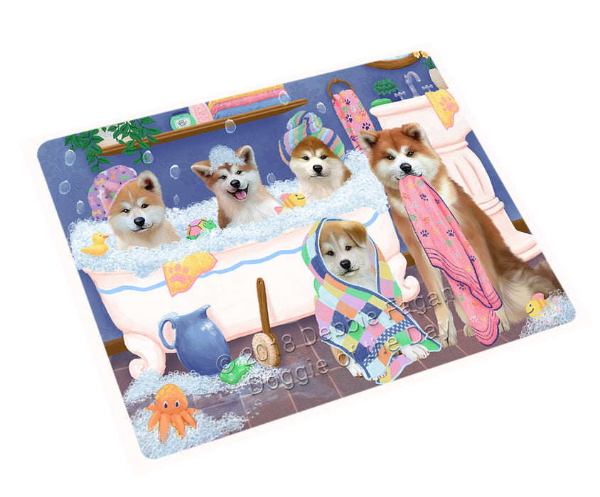 Rub A Dub Dogs In A Tub Akitas Dog Magnet MAG75387 (Small 5.5" x 4.25")