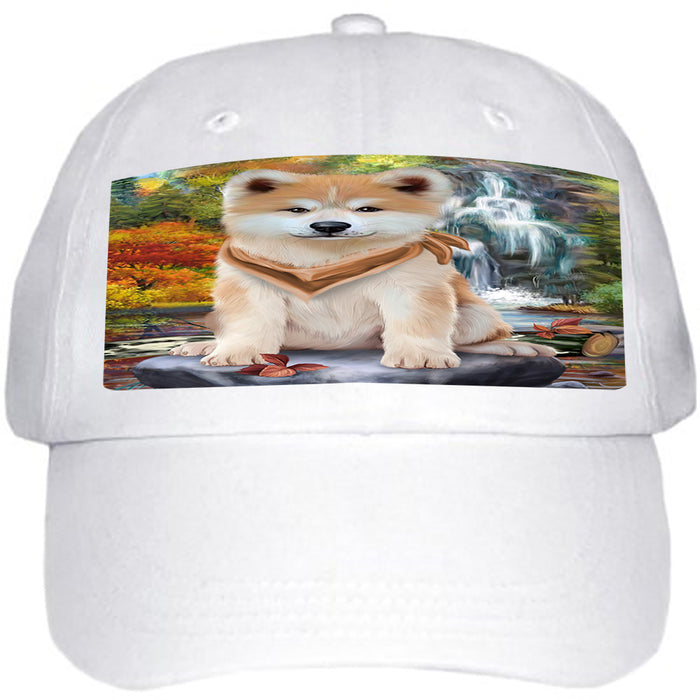 Scenic Waterfall Akita Dog Ball Hat Cap HAT52710