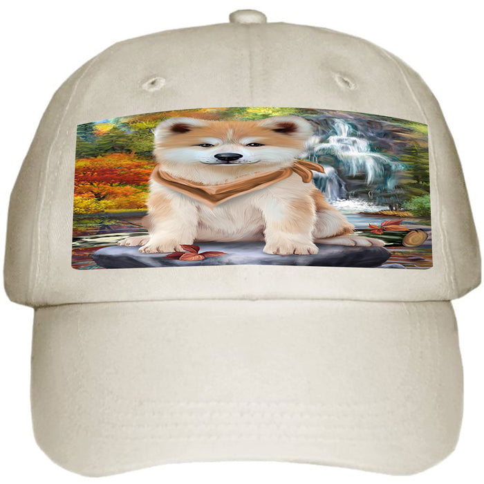 Scenic Waterfall Akita Dog Ball Hat Cap HAT52710